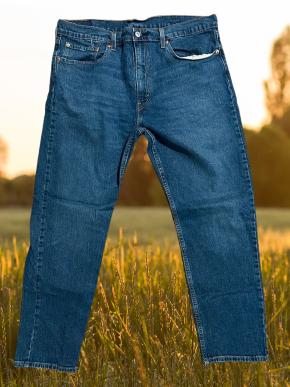 Blue Denim Levi's 502 38x30